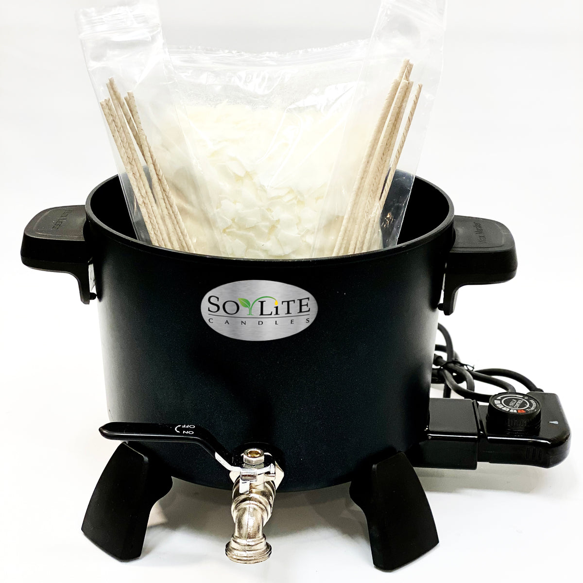 New Design Electric Wax Melter for Candle Making, 7 Qts (14 Lbs), Soy Wax  Melting Pot Kit with Quick Pour Valve